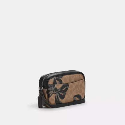 Mini Jamie Camera Bag In Signature Canvas With Bow Print