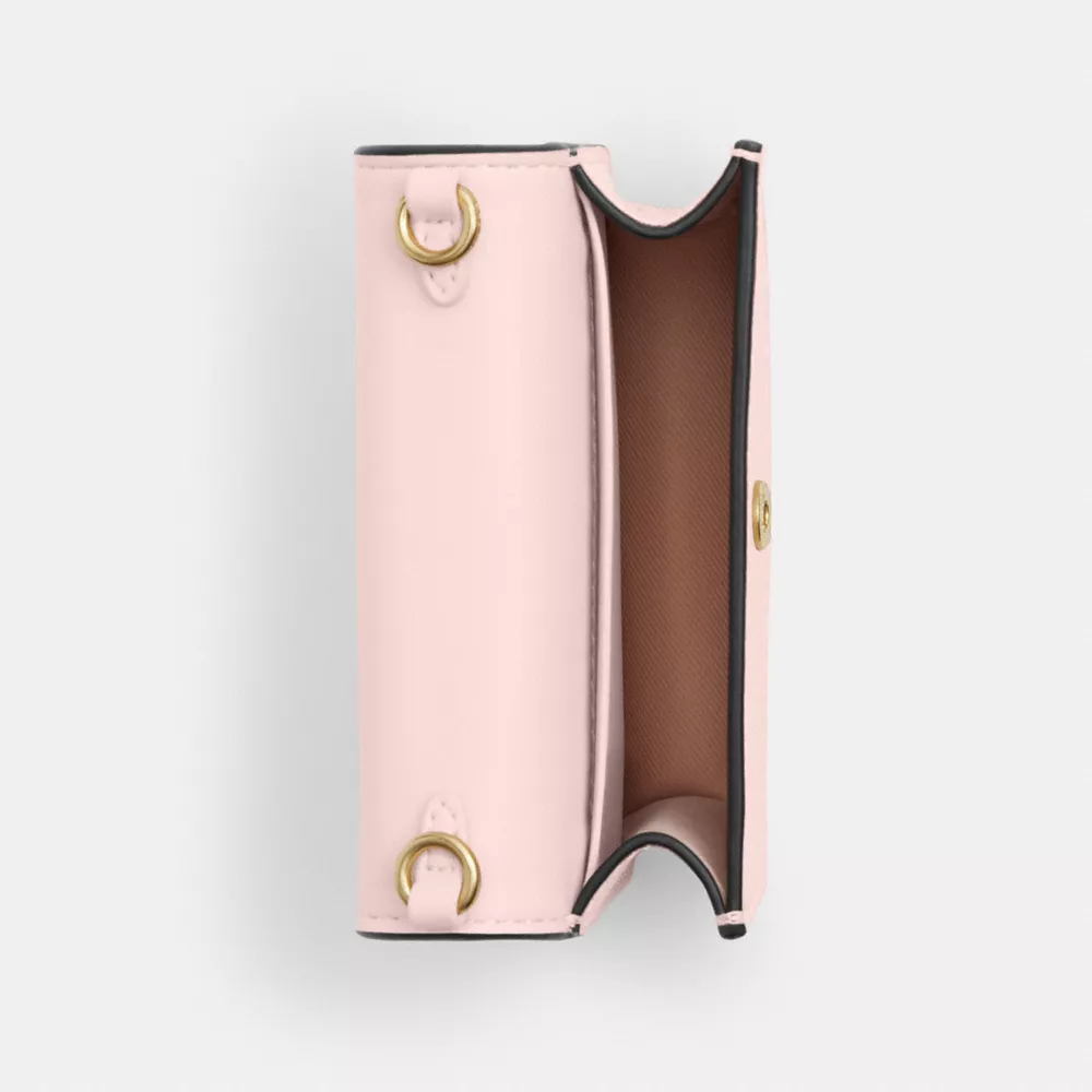 Mini Wallet On A Chain With Rosette Print