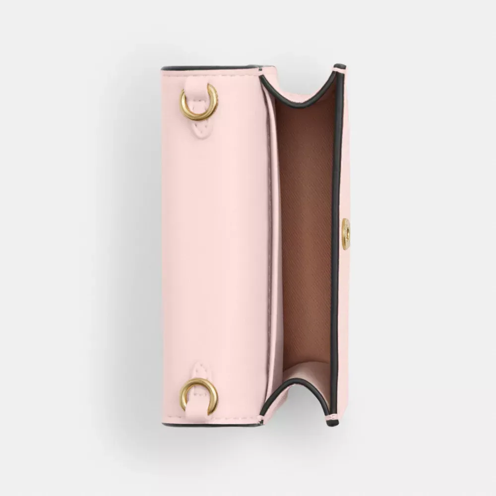 Mini Wallet On A Chain With Rosette Print