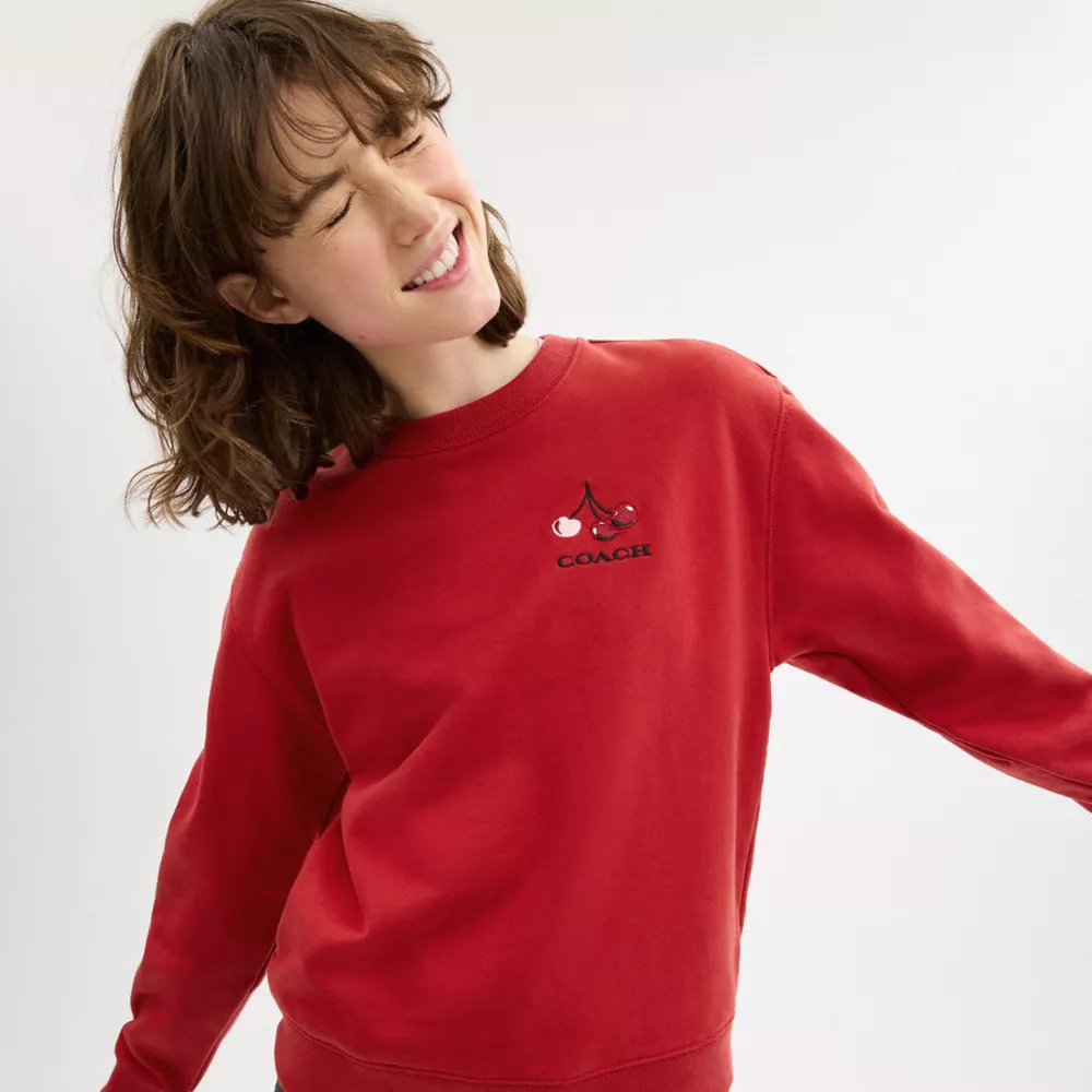 Cherry Crewneck Sweatshirt