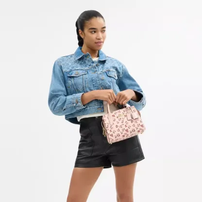 Andrea Carryall Bag With Rose Print