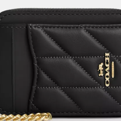 Zip Card Case With Quilting