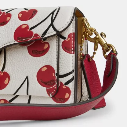 Tabby Shoulder Bag 20 With Cherry Print