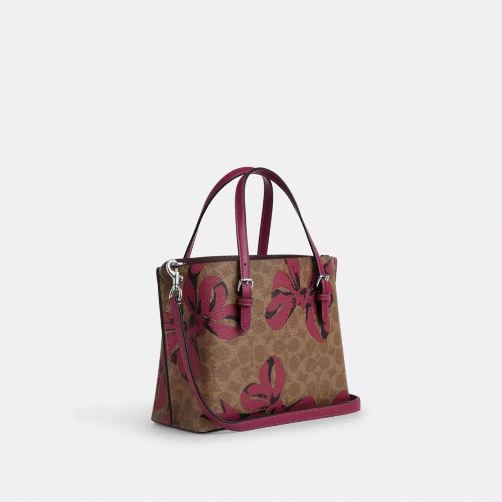 Mollie Tote Bag 25 In Signature Canvas With Bow Print
