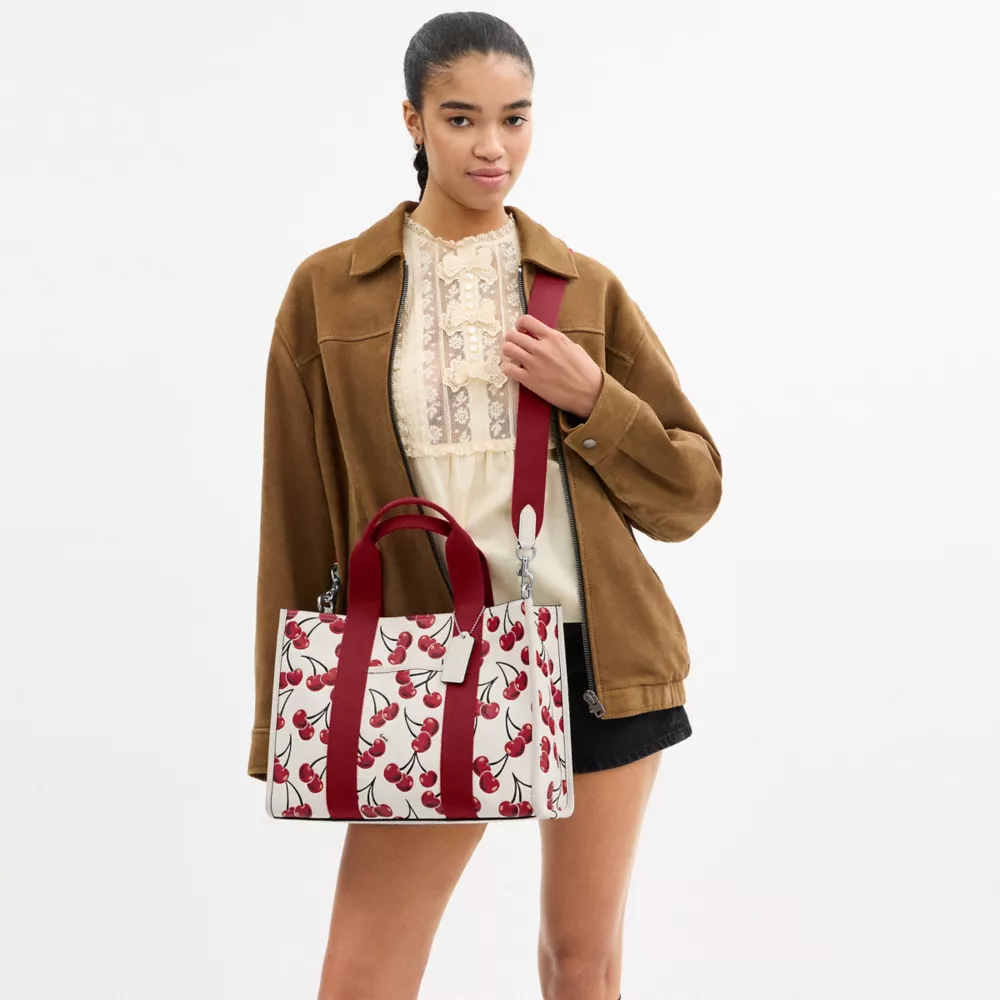 Smith Tote Bag With Cherry Print