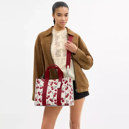 Smith Tote Bag With Cherry Print
