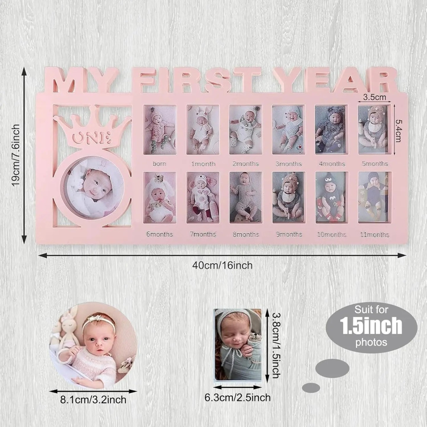 Baby Newborn Infant Photo Frame