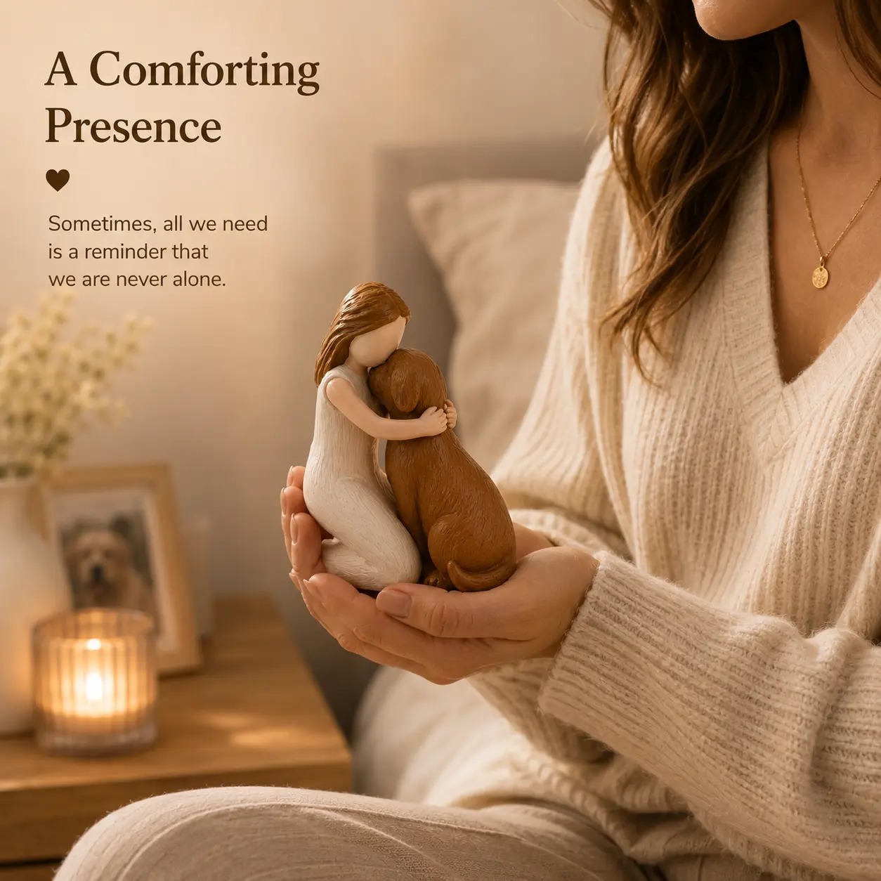 Dog Memorial Angel Resin Figurine Statue