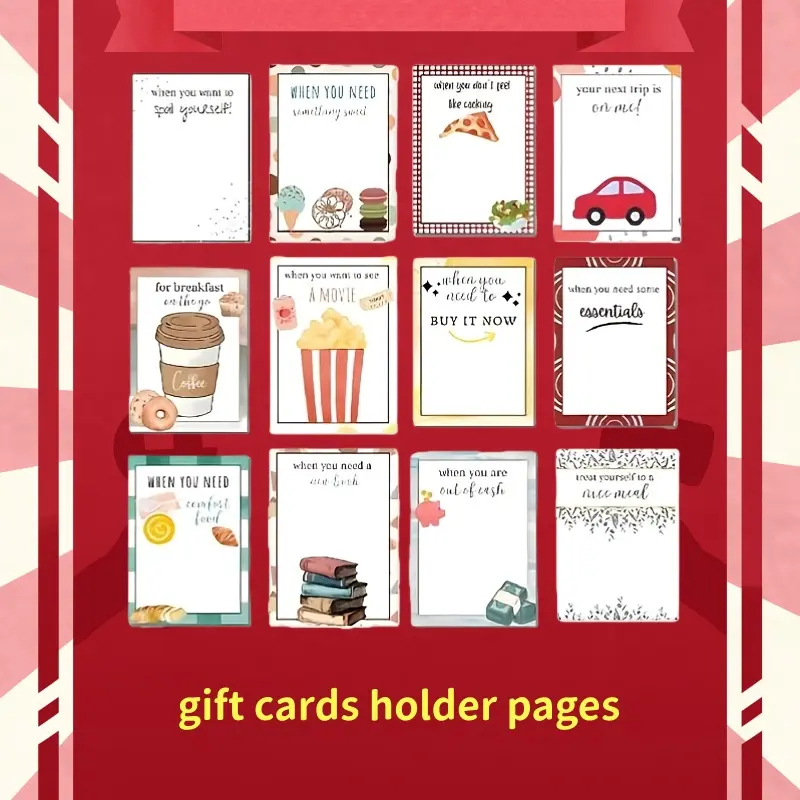 DIY Spiral Bound Merry Christmas Gift Card Album