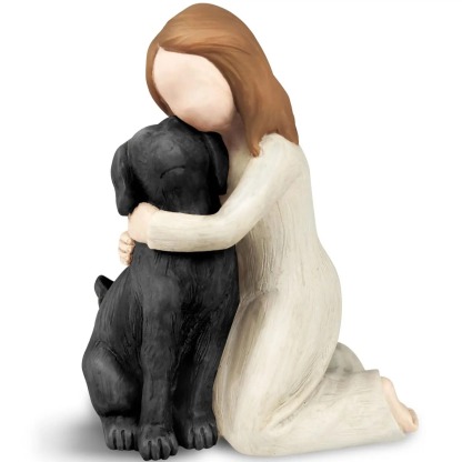 Dog Memorial Angel Resin Figurine Statue