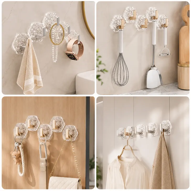 Waterproof Rustproof Sticky Hooks For