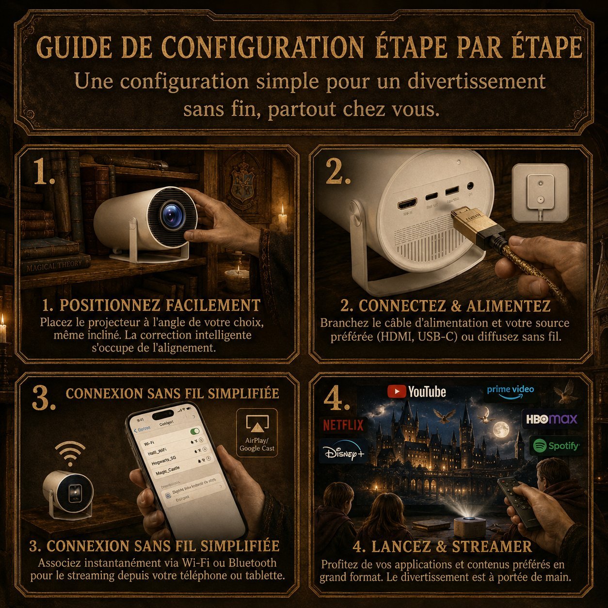 Miniature Home High-Definition Projector
