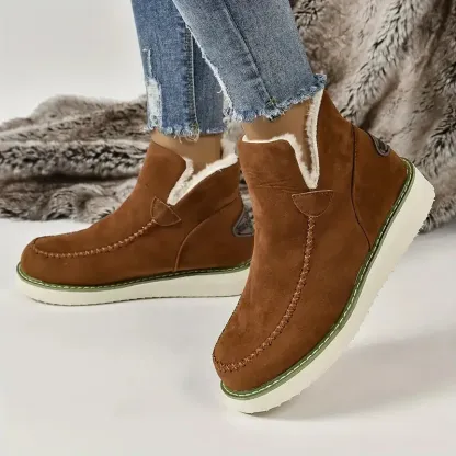 Women's Winter Ankle Boots with Faux Fur Lining