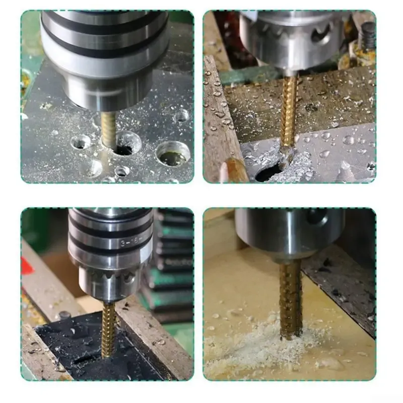 6Pcs Titanium Coated HSS Drill Bits