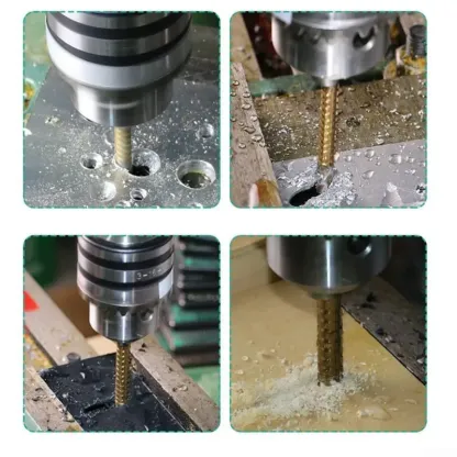 6Pcs Titanium Coated HSS Drill Bits