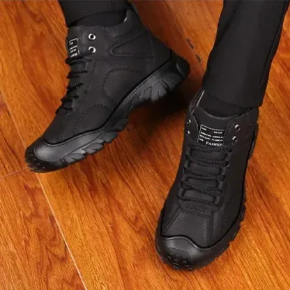 Men's Brown Leather Casual Ankle Boots