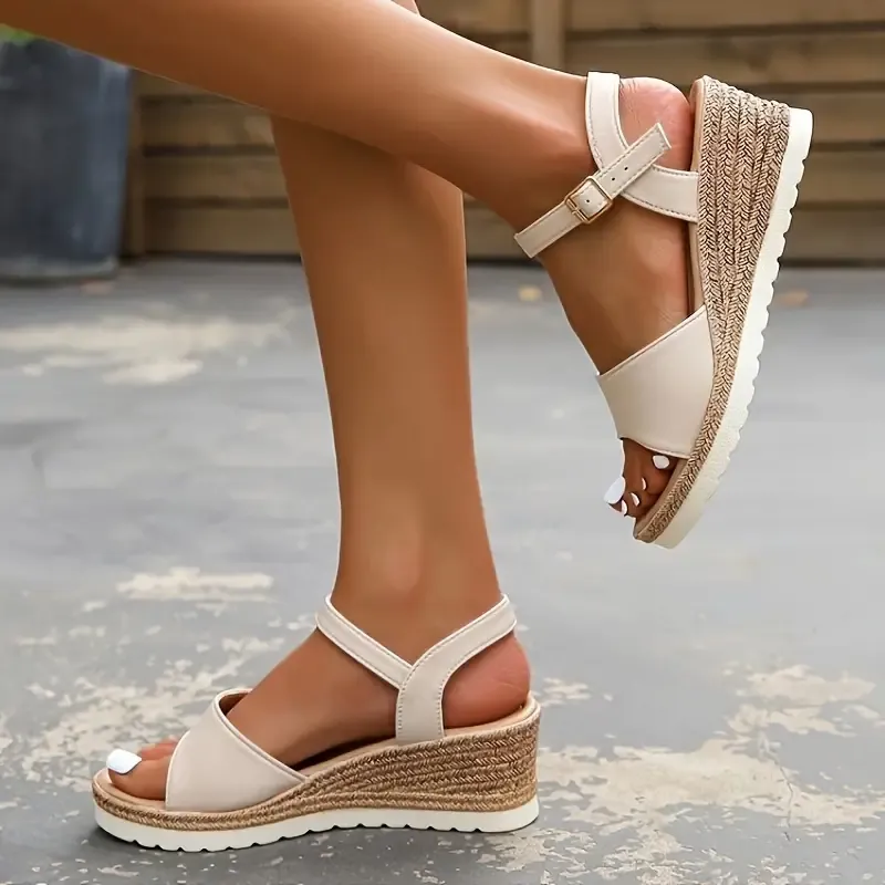 Women's Comfort Classic Wedge Bowtie Slide Sandals