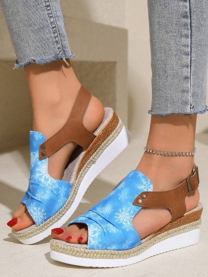 Women's Chunky Platform Classic Leather Sandals