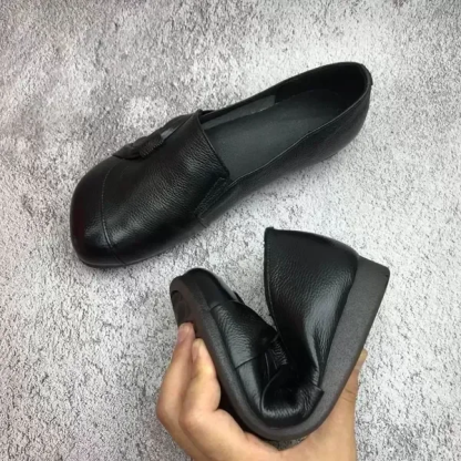 Women's leather soft-soled non-slip shoes