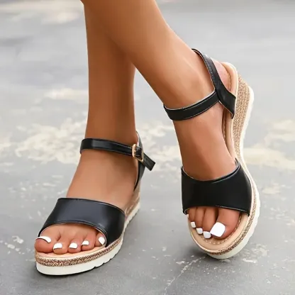 Women's Comfort Classic Wedge Bowtie Slide Sandals