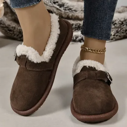 Women's Winter Warm Side Zipper Ankle Boots