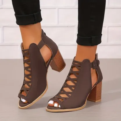 Women's Chunky Heeled Sandals