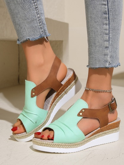 Women's Chunky Platform Classic Leather Sandals