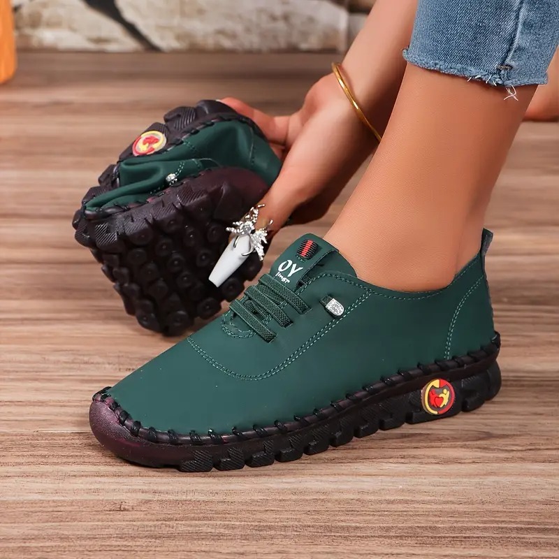 Women's Solid Color Flatform Shoes