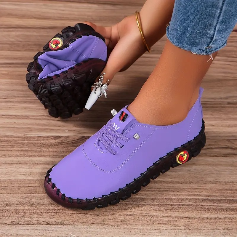 Women's Solid Color Flatform Shoes