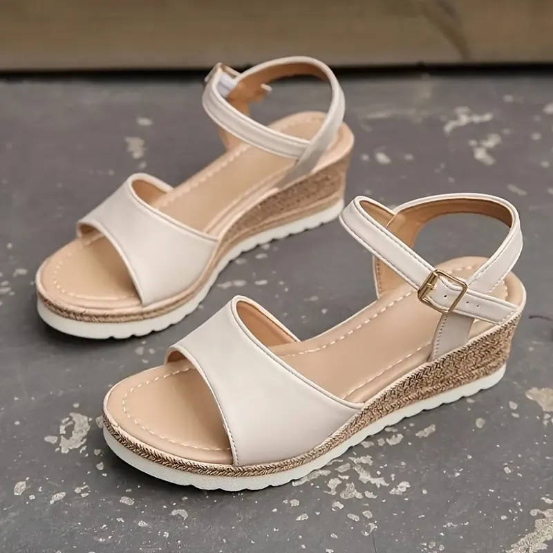 Women's Comfort Classic Wedge Bowtie Slide Sandals