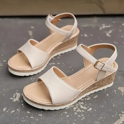 Women's Comfort Classic Wedge Bowtie Slide Sandals