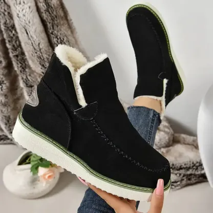 Women's Winter Ankle Boots with Faux Fur Lining