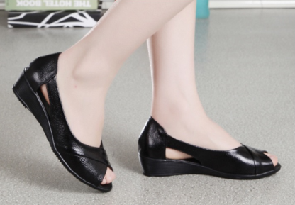 Women's Sandals for Bunions Ladies Fashion Summer Solid Color Fabric Casual