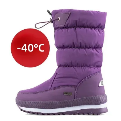 Premium Waterproof Faux Fur Non-Slip Women's Snow Boots