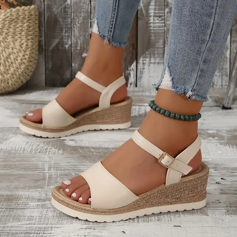 Women's Comfort Classic Wedge Bowtie Slide Sandals