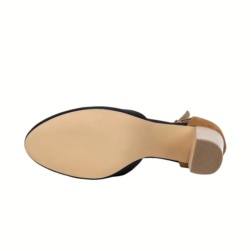 Women Low Heel Closed Round Toe Pumps