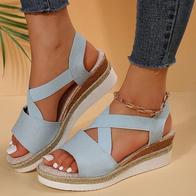 Women's Chunky Platform Classic Flat Bottom Slope Heel Sandals