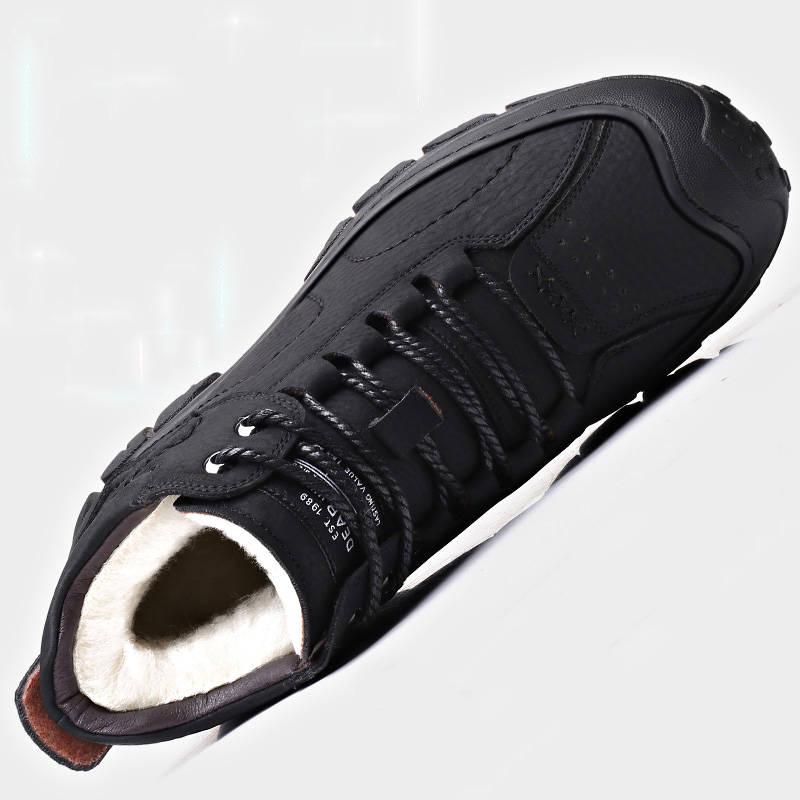 Men's Brown Leather Casual Ankle Boots