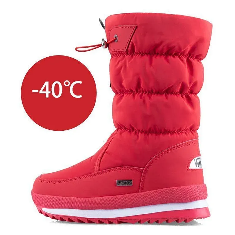 Premium Waterproof Faux Fur Non-Slip Women's Snow Boots