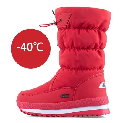Premium Waterproof Faux Fur Non-Slip Women's Snow Boots