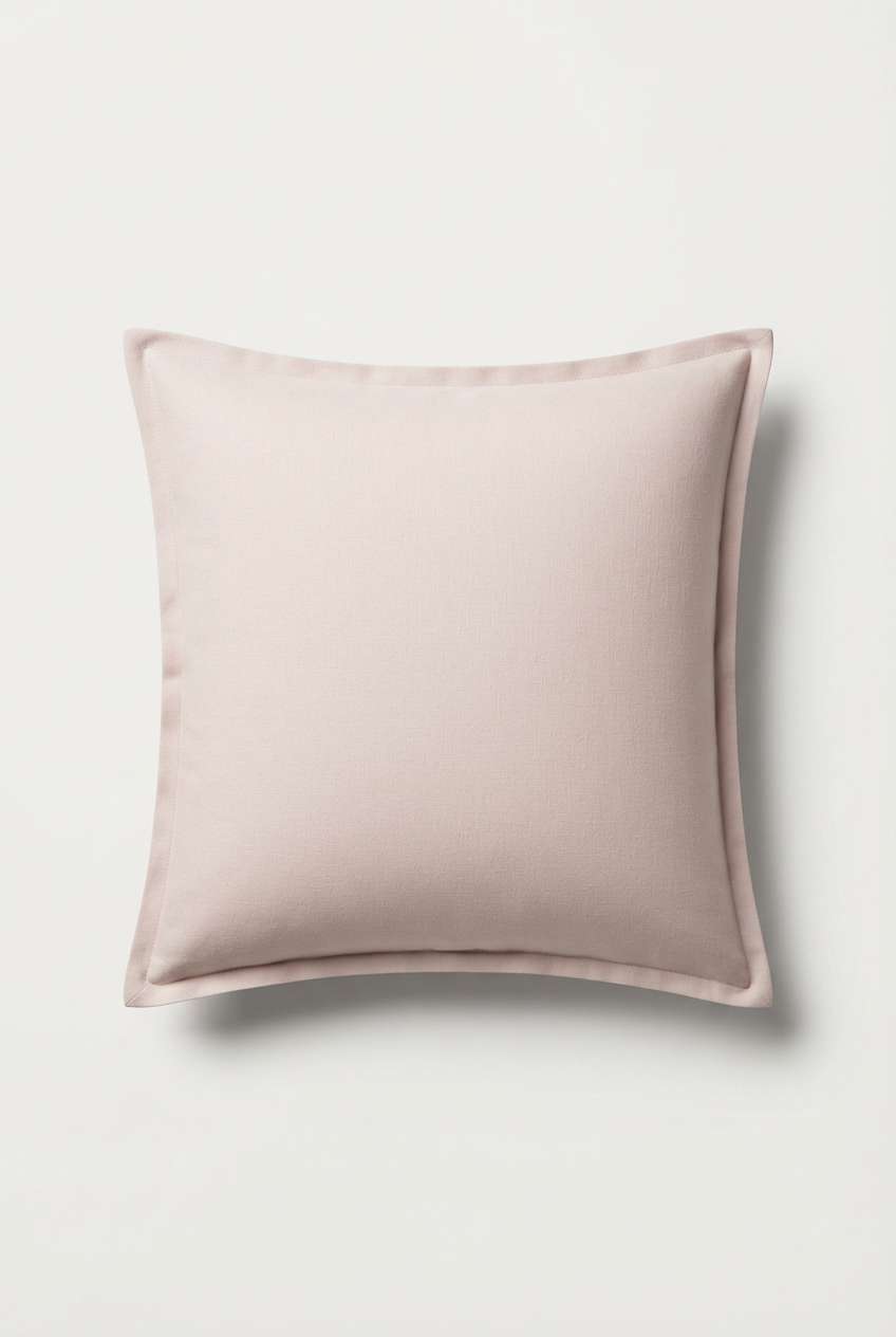 Square throw pillow centered, full shape clearly visible.