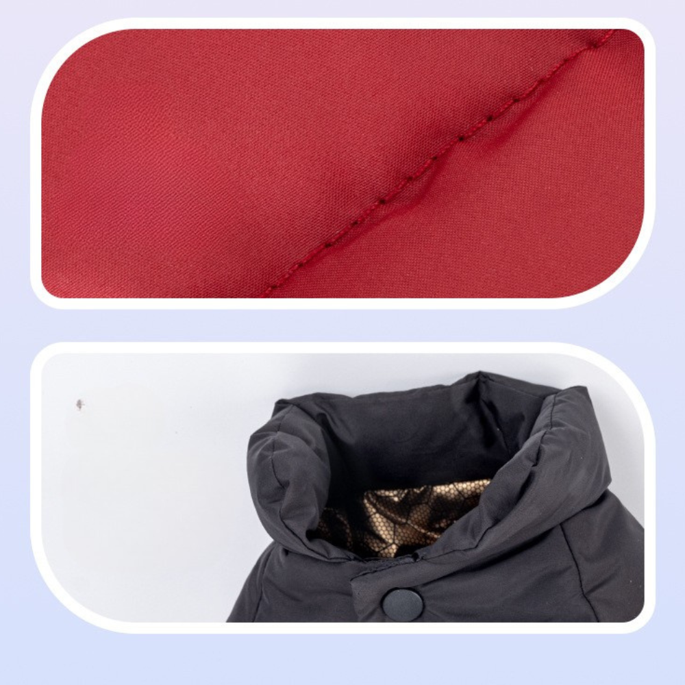 Graphene-Lined All-Weather 4-Legged Puffer Coat for Small Breeds