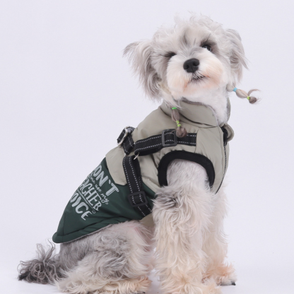Nifty Paw Insulated Dog Vest & Harness