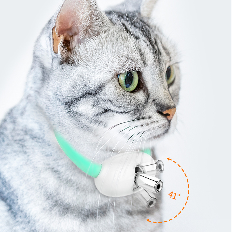 RUAYIRUA Cross-Border Amazon Independent Smart Laser Cat Teaser Collar Laser Cat Teaser Toy Pet Supplies