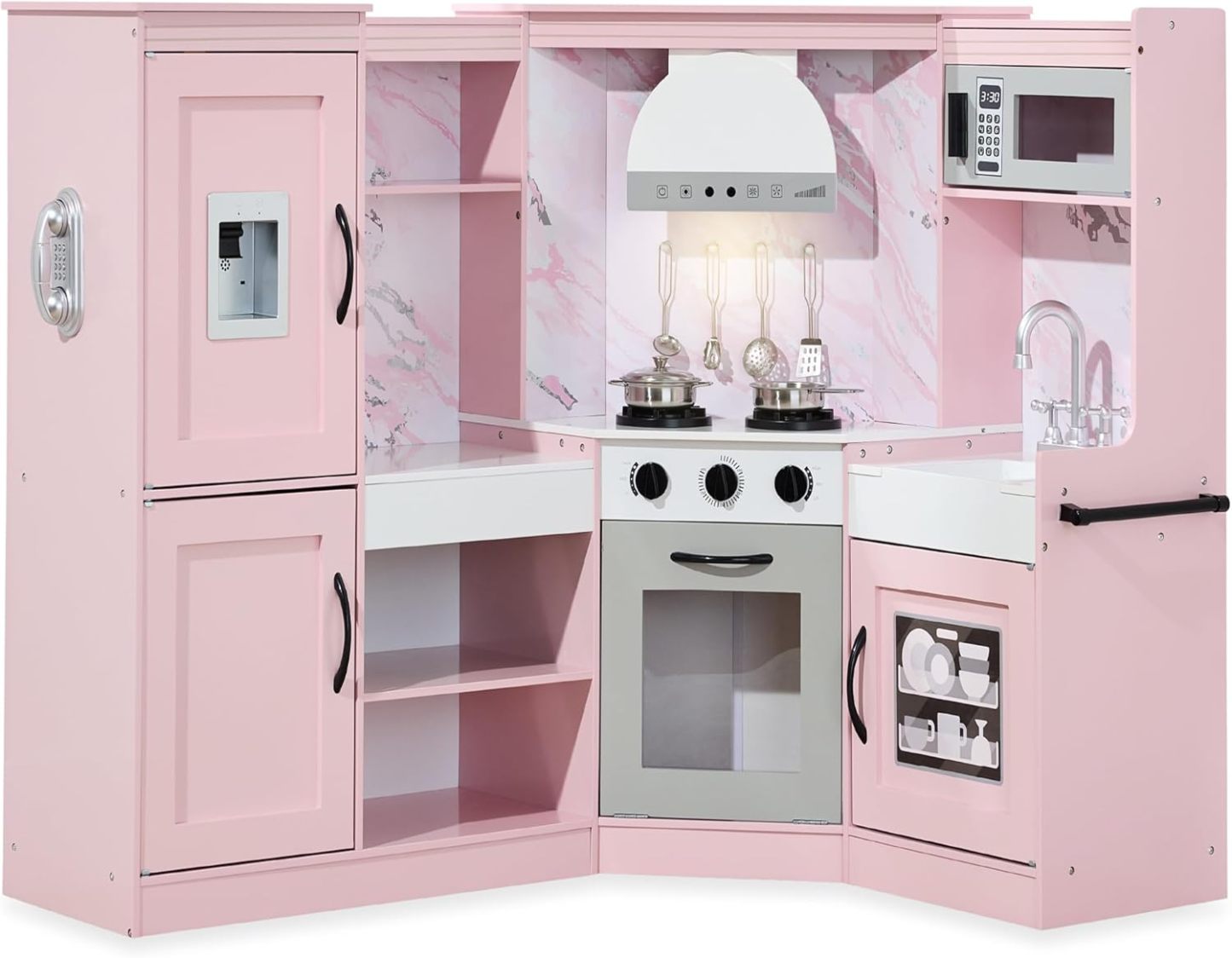 Best Choice Products Pretend Play Corner Kitchen, Ultimate Interactive