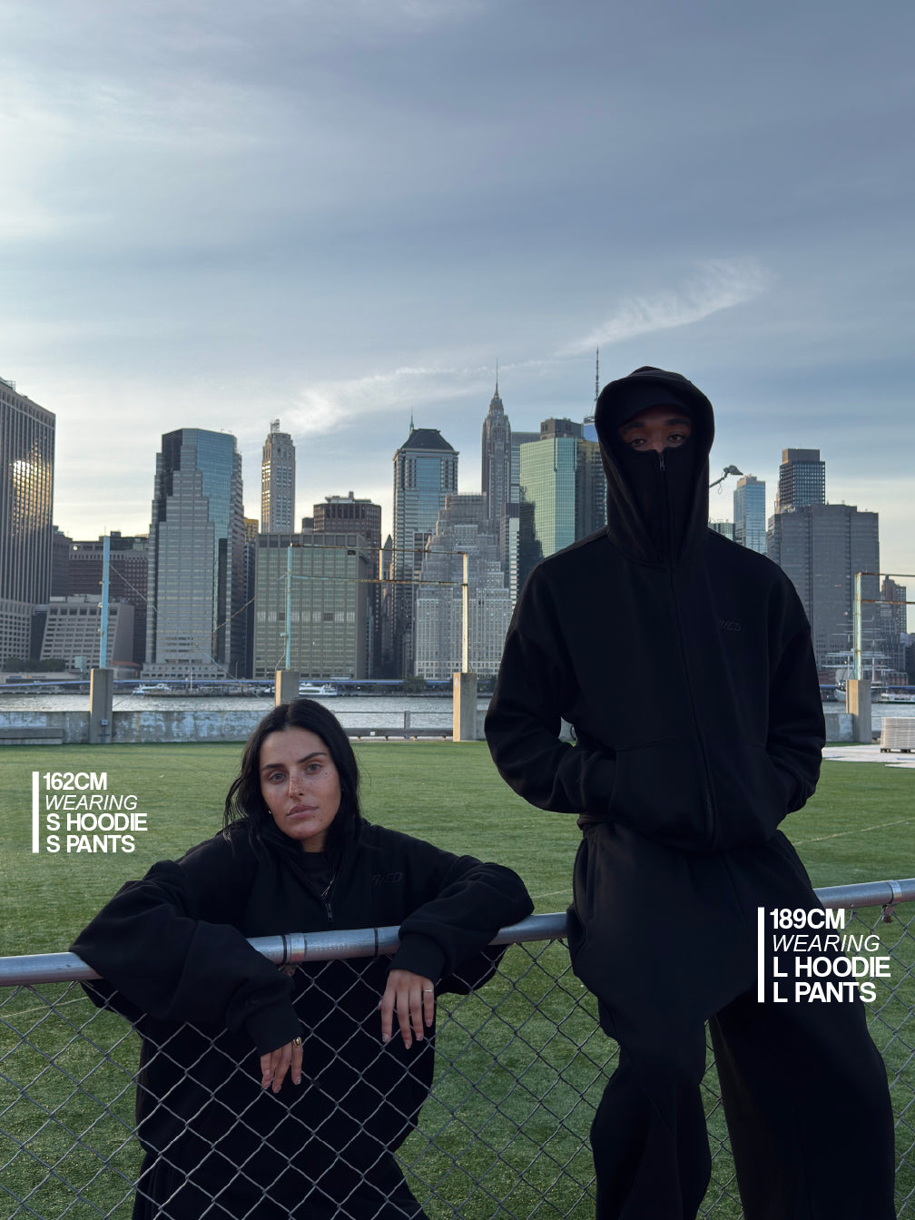 ALL BLACK - BAthtLACLAVA ZIP HOODIE -