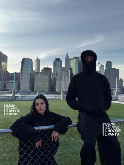 ALL BLACK - BAthtLACLAVA ZIP HOODIE -