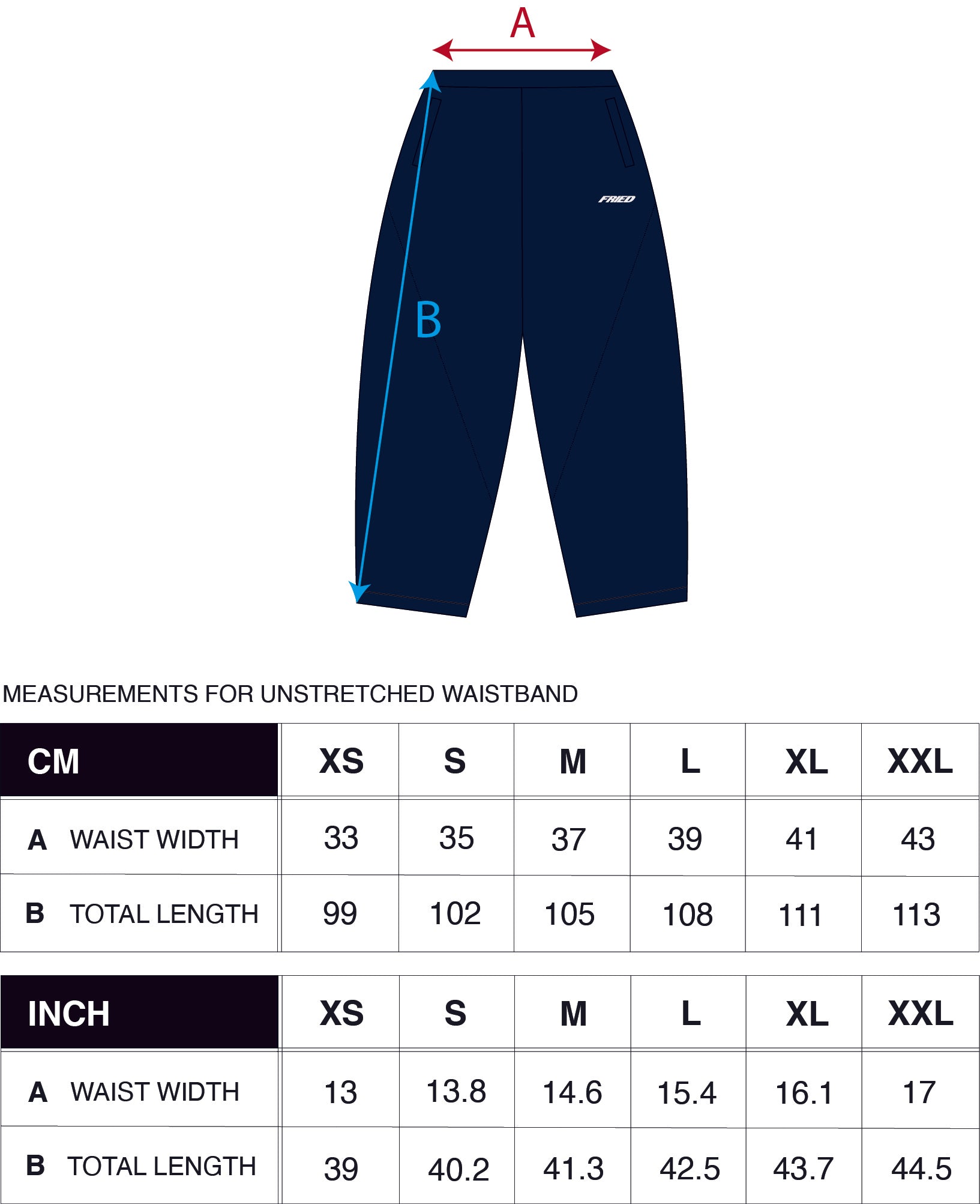 DARK BLUE - OPEN LEG JOGGER -