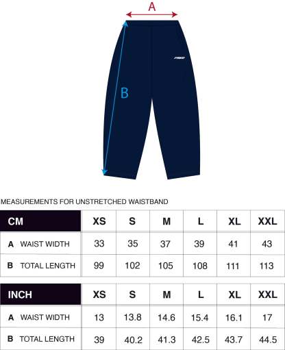 DARK BLUE - OPEN LEG JOGGER -