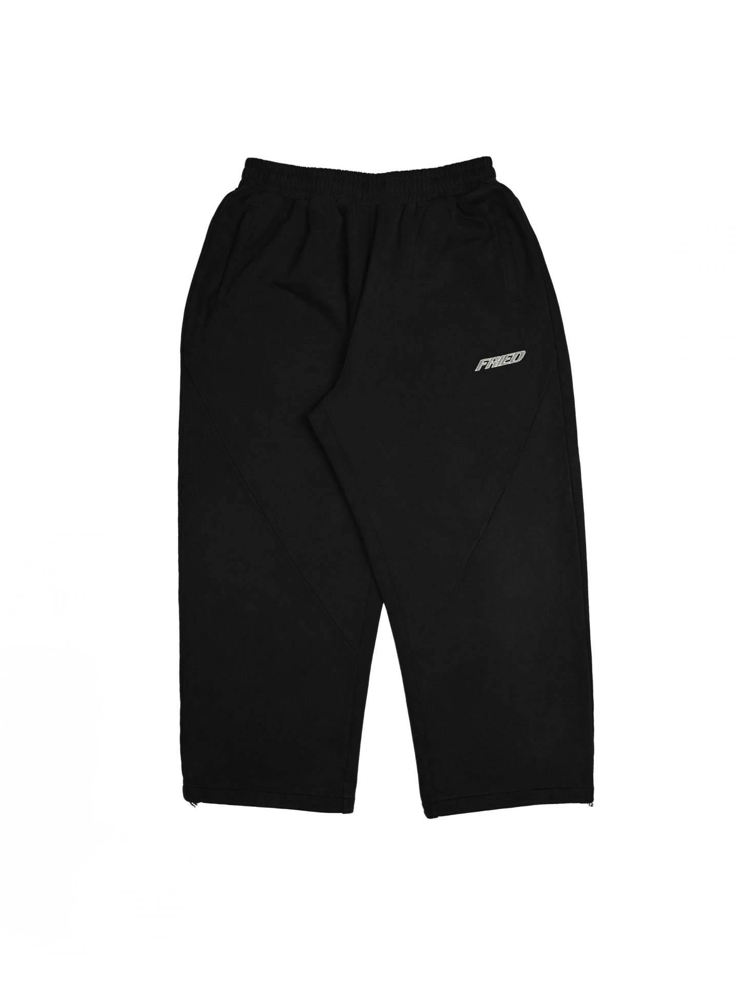 BLACK/GREY - OPEN LEG JOGGER -